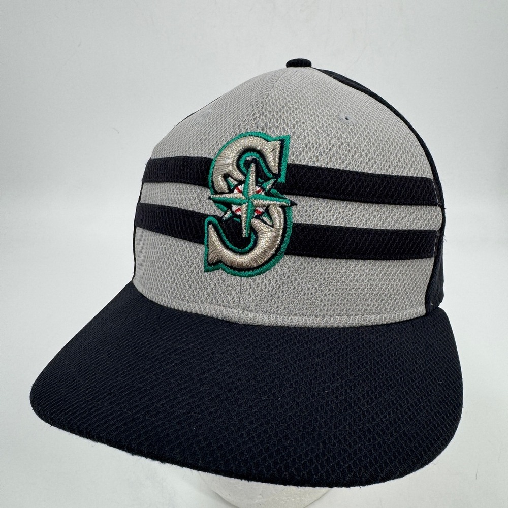 New Era 59FIFTY Seattle Mariners Hat Mens 7 1/4 Navy 2015 All Star Game Fitted